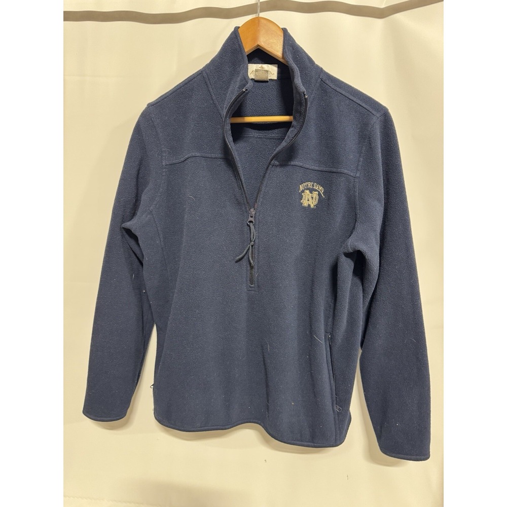 Notre Dame Fighting Irish Vintage  ND Logo Antigua 1/2 Zipper Pullover Women's M